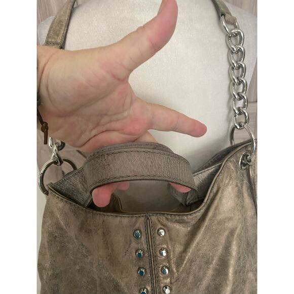 Michael Michael Kors metallic hobo embellished purse - Picture 4 of 10